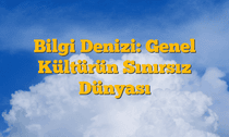 Bilgi Denizi: Genel Kültürün Sınırsız Dünyası