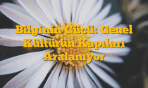 Bilginin Gücü: Genel Kültürün Kapıları Aralanıyor