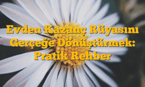 Evden Kazanç Rüyasını Gerçeğe Dönüştürmek: Pratik Rehber