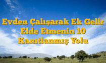 Evden Çalışarak Ek Gelir Elde Etmenin 10 Kanıtlanmış Yolu