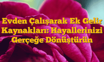 Evden Çalışarak Ek Gelir Kaynakları: Hayallerinizi Gerçeğe Dönüştürün