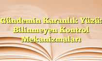 Gündemin Karanlık Yüzü: Bilinmeyen Kontrol Mekanizmaları