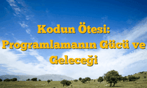 Kodun Ötesi: Programlamanın Gücü ve Geleceği
