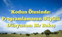 Kodun Ötesinde: Programlamanın Büyülü Dünyasına Bir Bakış