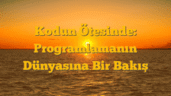 Kodun Ötesinde: Programlamanın Dünyasına Bir Bakış