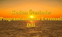 Kodun Ötesinde: Programlamanın Evrensel Dili