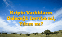 Kripto Varlıkların Geleceği: Devrim mi, Yıkım mı?