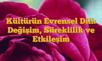 Kültürün Evrensel Dili: Değişim, Süreklilik ve Etkileşim