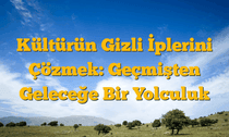 Kültürün Gizli İplerini Çözmek: Geçmişten Geleceğe Bir Yolculuk