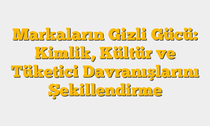 Markaların Gizli Gücü: Kimlik, Kültür ve Tüketici Davranışlarını Şekillendirme