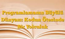 Programlamanın Büyülü Dünyası: Kodun Ötesinde Bir Yolculuk