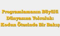 Programlamanın Büyülü Dünyasına Yolculuk: Kodun Ötesinde Bir Bakış