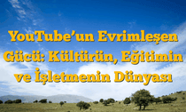 YouTubeâ€™un Evrimleşen Gücü: Kültürün, Eğitimin ve İşletmenin Dünyası