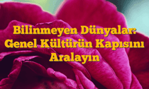Bilinmeyen Dünyalar: Genel Kültürün Kapısını Aralayın