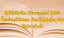 Kültürün Evrensel Dili: Özdeşlikten Farklılığa Bir Yolculuk