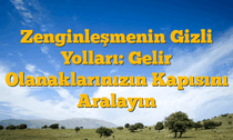 Zenginleşmenin Gizli Yolları: Gelir Olanaklarınızın Kapısını Aralayın