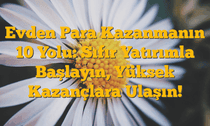 Evden Para Kazanmanın 10 Yolu: Sıfır Yatırımla Başlayın, Yüksek Kazançlara Ulaşın!