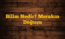 Bilim Nedir? Merakın Doğuşu