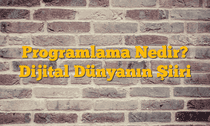 Programlama Nedir? Dijital Dünyanın Şiiri