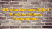 Sıfırdan Sonsuza: Dijital Dünyanın Mimarı Programlama
