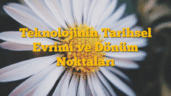 Teknolojinin Tarihsel Evrimi ve Dönüm Noktaları