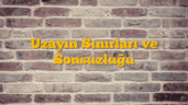 Uzayın Sınırları ve Sonsuzluğu