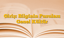 Giriş: Bilginin Pusulası Genel Kültür