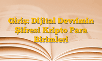 Giriş: Dijital Devrimin Şifresi Kripto Para Birimleri