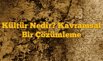Kültür Nedir? Kavramsal Bir Çözümleme