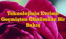 Teknolojinin Evrimi: Geçmişten Günümüze Bir Bakış