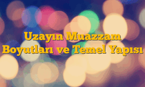 Uzayın Muazzam Boyutları ve Temel Yapısı