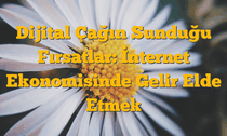 Dijital Çağın Sunduğu Fırsatlar: İnternet Ekonomisinde Gelir Elde Etmek