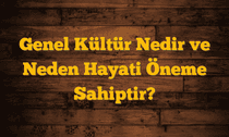 Genel Kültür Nedir ve Neden Hayati Öneme Sahiptir?