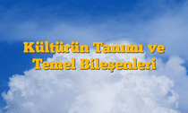 Kültürün Tanımı ve Temel Bileşenleri