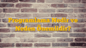Programlama Nedir ve Neden Önemlidir?