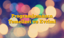 Programlamanın Temelleri ve Evrimi