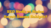 SEO Nedir ve Neden Hayati Öneme Sahiptir?