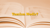 Yazılım Nedir?