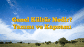 Genel Kültür Nedir? Tanımı ve Kapsamı