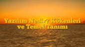 Yazılım Nedir? Kökenleri ve Temel Tanımı